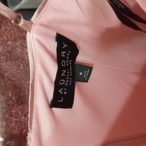 Pink Sequin Laundry By Shelli Segal Dress - Picture 4 of 8